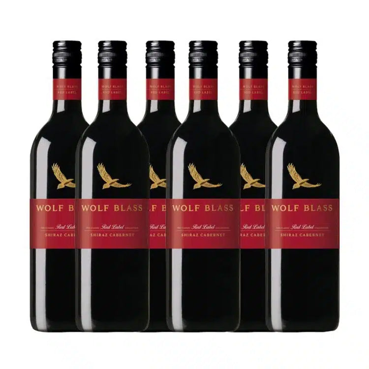 Wolf Blass Red Label Shiraz Cabernet 2017 750ml - Six Bottles