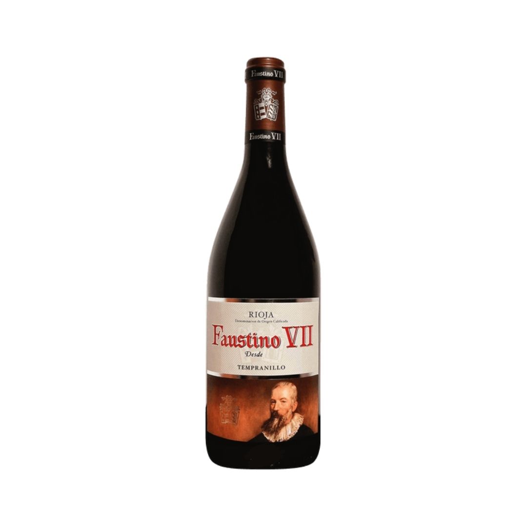 Faustino vii tempranillo. Вино Фаустино 7 красное сухое. Вино Faustino VII, Темпранильо 0,75 л. Фаустино VII Темпранильо кр сух 2018 0,75*6 13%.