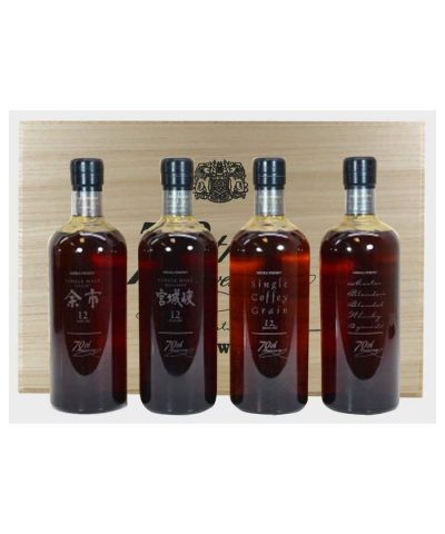 cws01079 asahi nikka whisky 70th anniversary edition 4 bottle set 700ml
