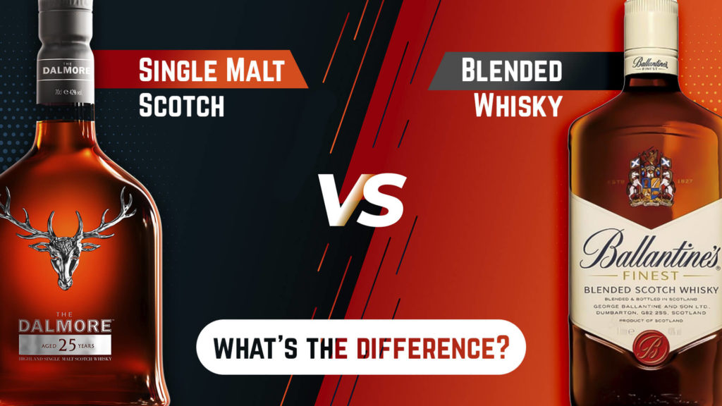 single malt scotch blended whisky what is the difference