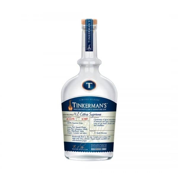 cws12357 tinkerman’s citrus supreme gin 750ml