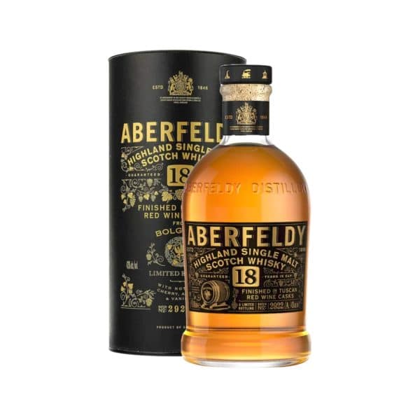 cws12895 aberfeldy 18 years bolgheri tuscan red wine cask 700ml